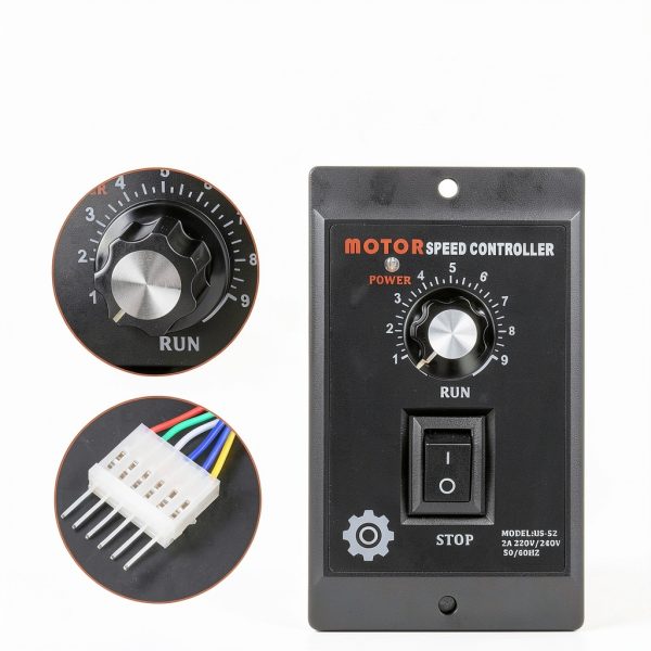 400W AC 220V Motor Speed Controller,Motor Speed Pinpoint Regulator Controller Forward & Backward for Packaging, Printing, Food, Electronics, Instrumentation,Clothing Industry Production Line-2